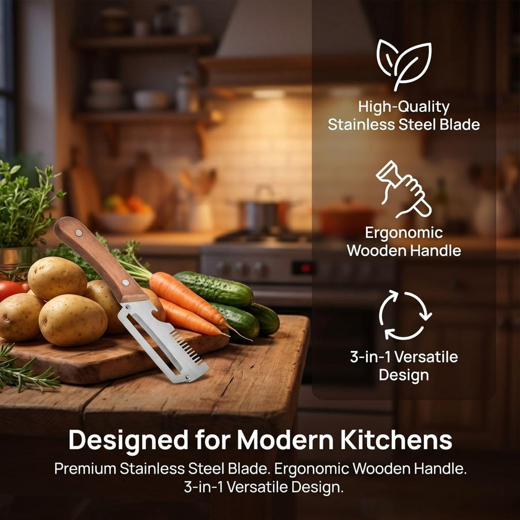Premium 2-in-1 Stainless Steel Vegetable Peeler