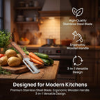Premium 2-in-1 Stainless Steel Vegetable Peeler