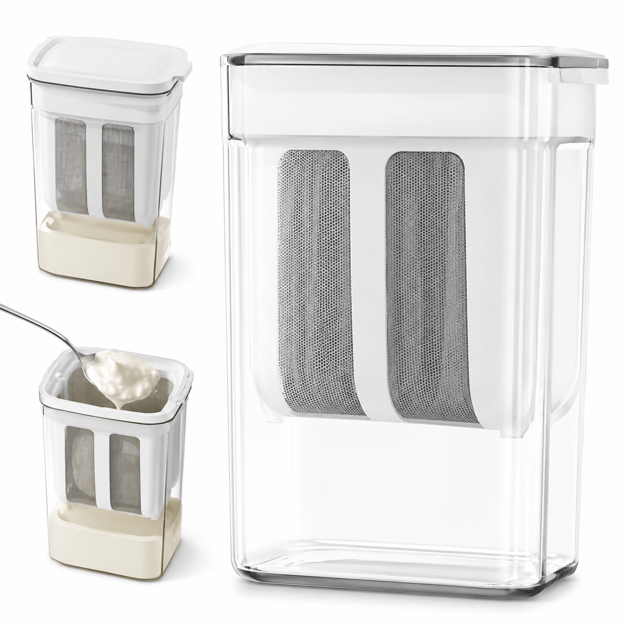 Greek Yogurt Maker with Fine Mesh Strainer Container