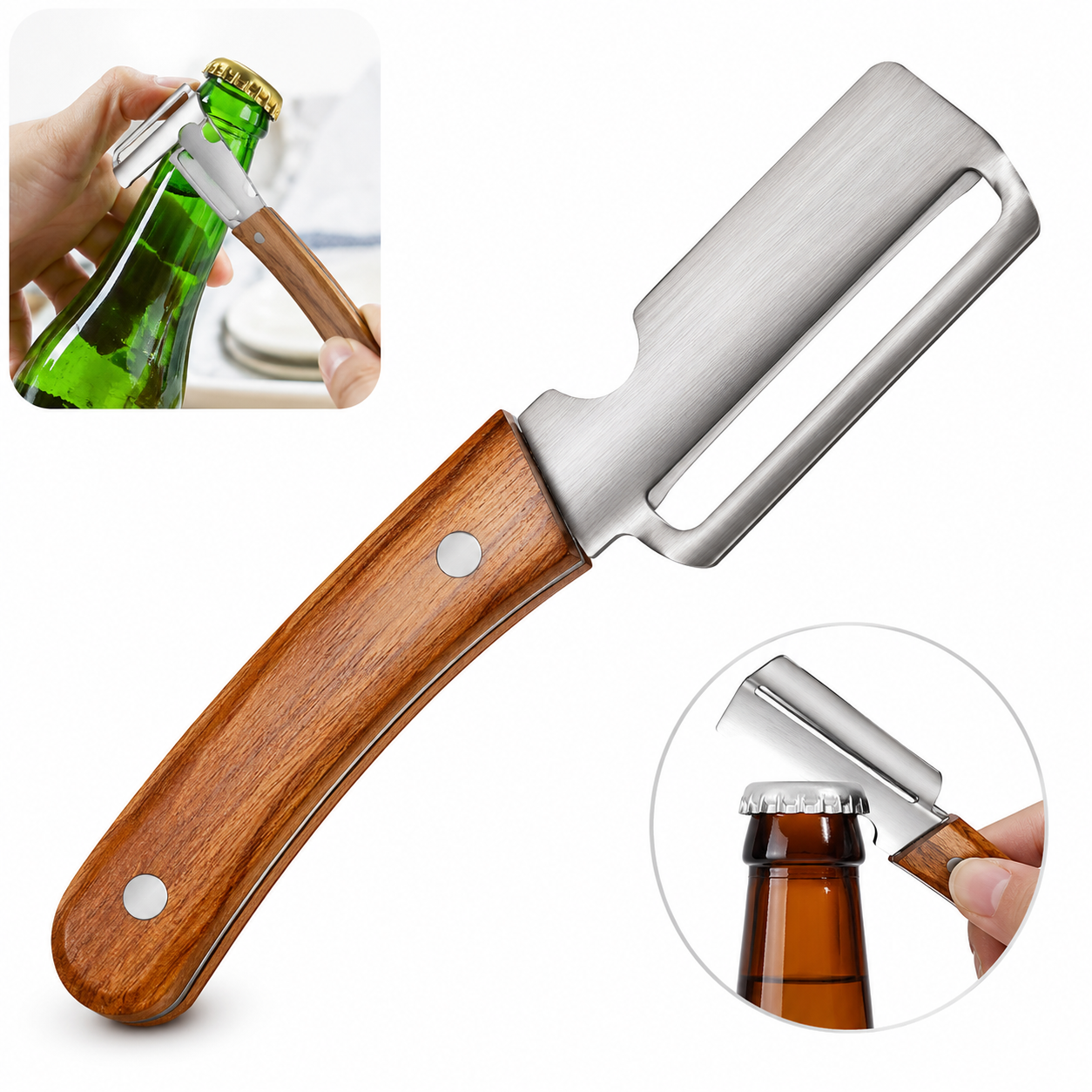 Viral - Premium 2-in-1 Stainless Steel Peeler & Opener