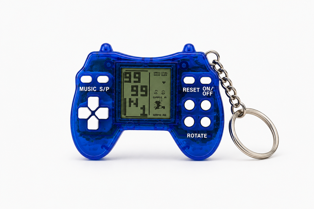 Mini Retro Handheld Game Console Keychain
