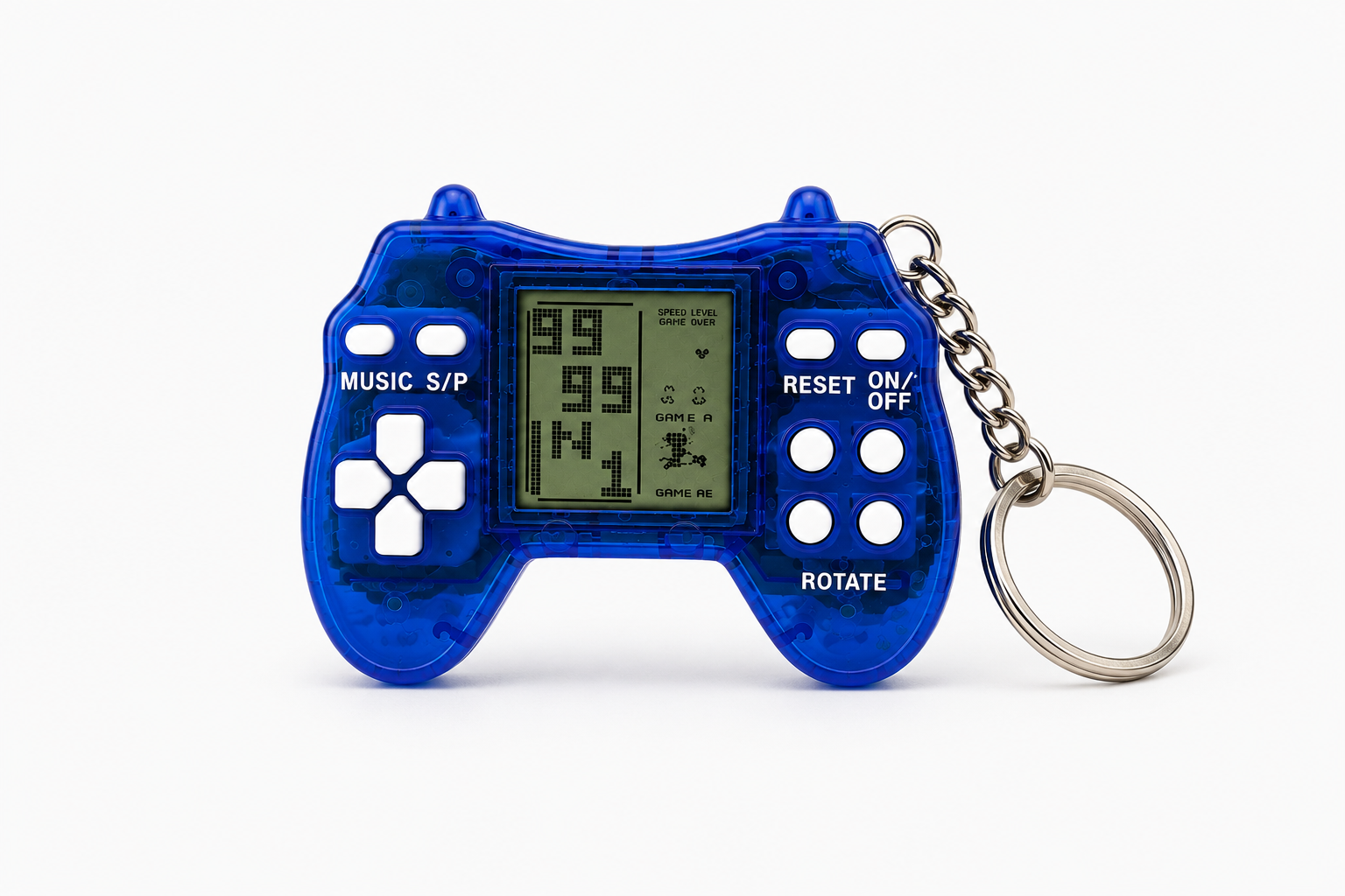 Mini Retro Handheld Game Console Keychain
