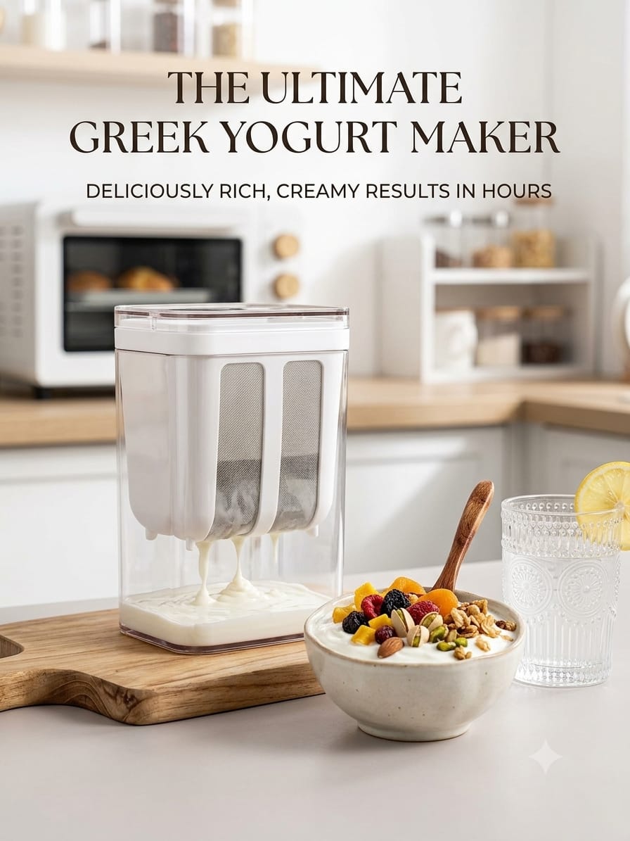 Greek Yogurt Maker with Fine Mesh Strainer Container