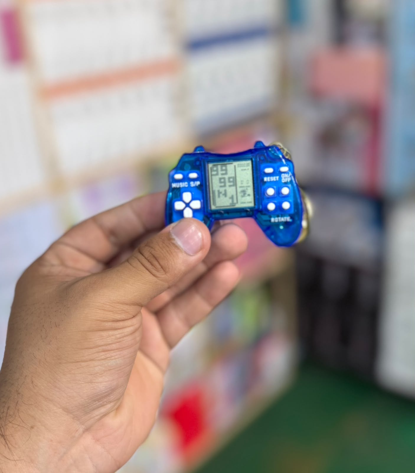 Mini Retro Handheld Game Console Keychain