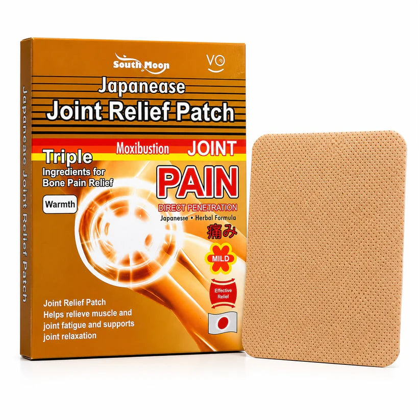 5 pcs Japanese Joint Pain Relief Patches - Herbal Formula for Knee Muscle & Bone Pain