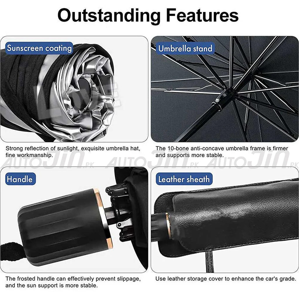 Universal - Car Windshield Sun Shade Umbrella Protector