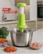 2 Litre Stainless Steel Bowl Manual Chopper | Meat & Veg Chopper
