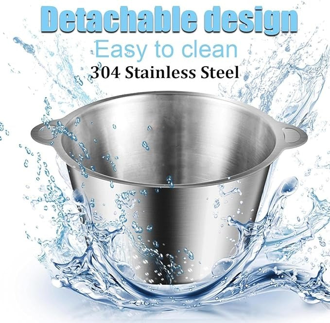 2 Litre Stainless Steel Bowl Manual Chopper | Meat & Veg Chopper