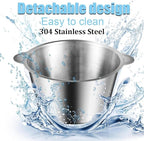 2 Litre Stainless Steel Bowl Manual Chopper | Meat & Veg Chopper